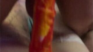 Анальный секс с дилдо в виде конского члена - порно видео