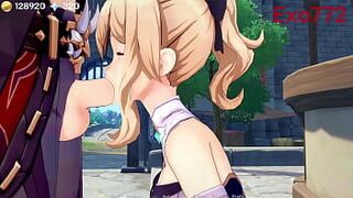 Жан Геншин, ударный хентай, подборка - порно видео