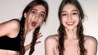 Ее киску эксплуатировали - соседку по комнате трахнули без сожалений - порно видео