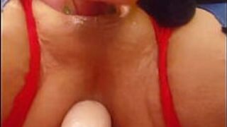 Напольная игра, анально мастербейтинг дьявола - порно видео